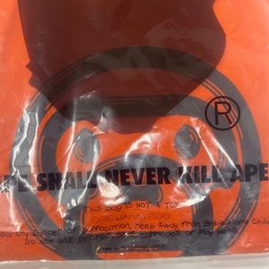 🙉Bape A Bathing APE 2XL Orange Tee T shirt men🙉